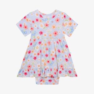 Posh Peanut Carissa Short Sleeve Ruffled Bodysuit size 0-3 months
